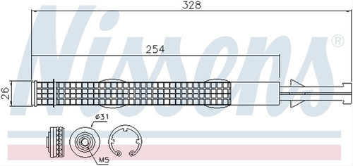 Uscator,aer Conditionat Nissens Seat 95526