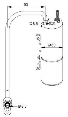 Uscator,aer conditionat OPEL VECTRA C (2002 - 2016) NRF 33202 piesa NOUA