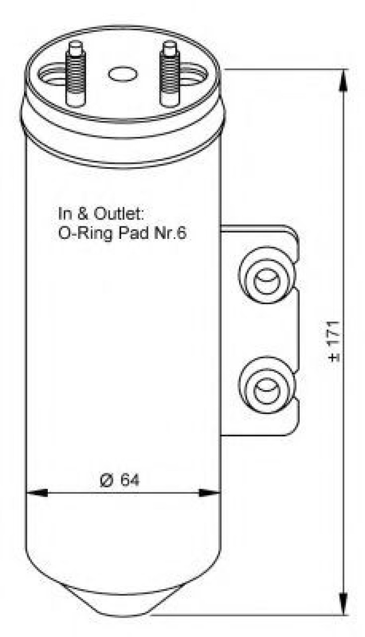 Uscator,aer conditionat PEUGEOT 206 SW (2E/K) (2002 - 2016) NRF 33198 piesa NOUA