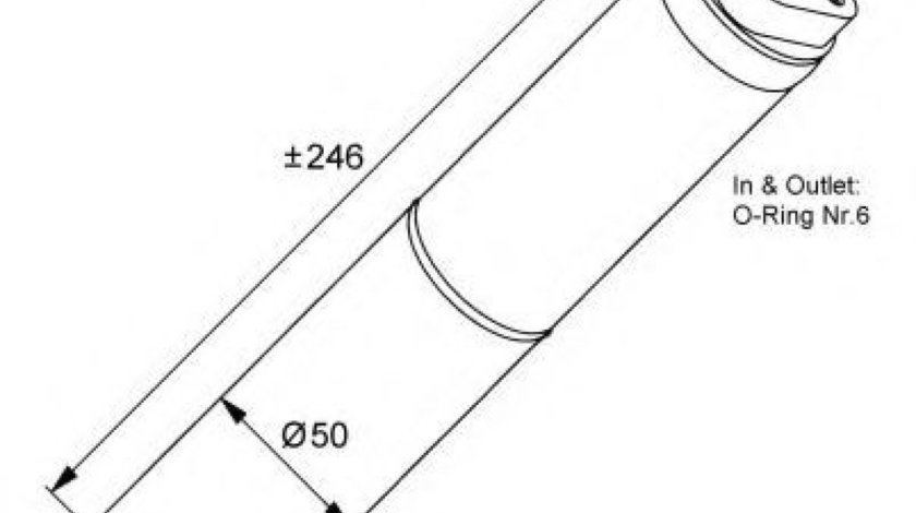 Uscator,aer conditionat RENAULT CLIO II (BB0/1/2, CB0/1/2) (1998 - 2005) NRF 33133 piesa NOUA