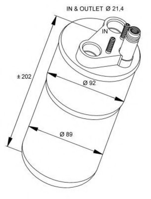 Uscator,aer conditionat RENAULT LAGUNA II (BG0/1) (2001 - 2016) NRF 33322 piesa NOUA