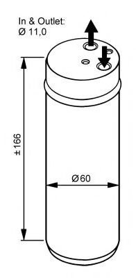 Uscator,aer conditionat RENAULT MEGANE I Scenic (JA0/1) (1996 - 2001) NRF 33120 piesa NOUA