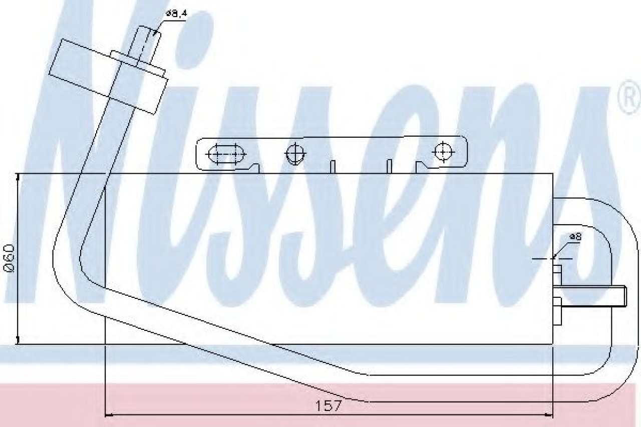 Uscator,aer conditionat SAAB 9-3 (YS3F) (2002 - 2016) NISSENS 95338 piesa NOUA