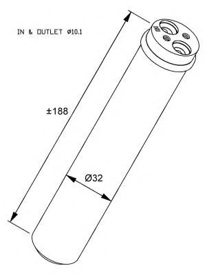 Uscator,aer conditionat SUZUKI IGNIS II (2003 - 2016) NRF 33284 piesa NOUA