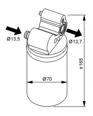 Uscator,aer conditionat VOLVO V60 (2010 - 2016) NRF 33313 piesa NOUA