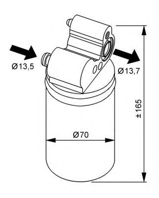 Uscator,aer conditionat VOLVO XC60 (2008 - 2016) NRF 33313 piesa NOUA