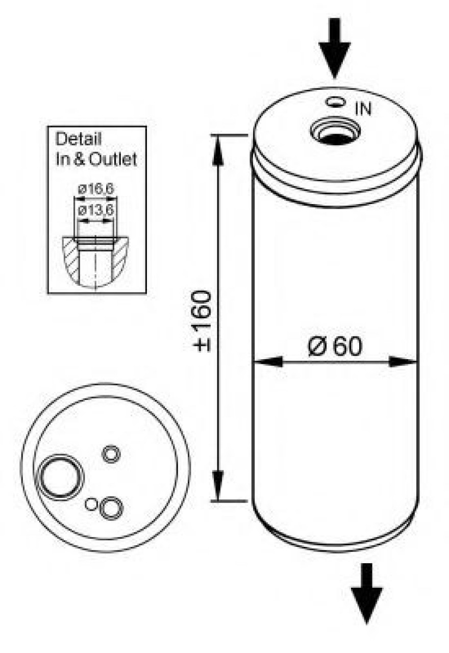 Uscator,aer conditionat VW GOLF IV (1J1) (1997 - 2005) NRF 33114 piesa NOUA