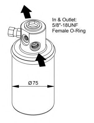Uscator,aer conditionat VW LT II platou / sasiu (2DC, 2DF, 2DG, 2DL, 2DM) (1996 - 2006) NRF 33231 pi...