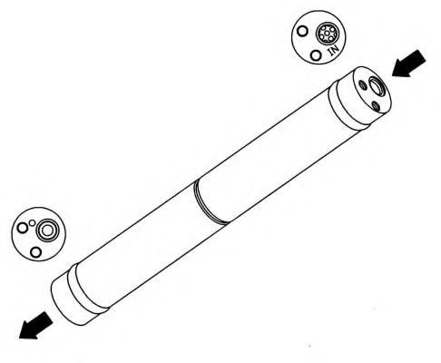 Uscator,aer conditionat VW POLO (6N1) (1994 - 1999) NRF 33141 piesa NOUA