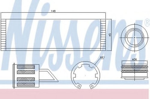 Uscator,aer conditionat VW SHARAN (7N1, 7N2) (2010 - 2016) NISSENS 95515 piesa NOUA