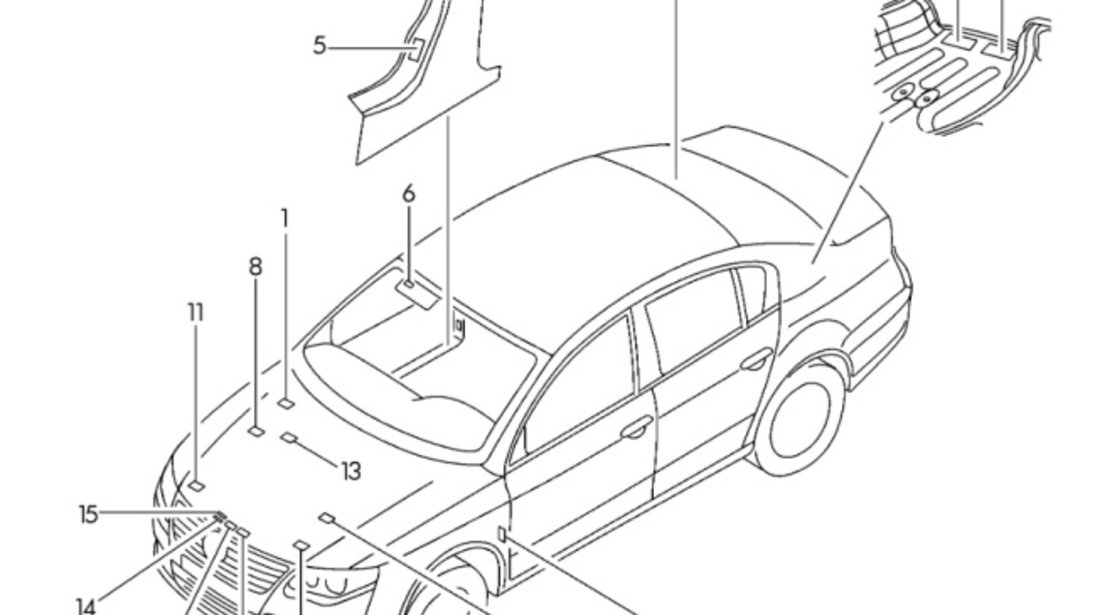 Usita rezervor cu buson Volkswagen Golf 5 (1K5) Combi 2009 OEM 1K5010440D