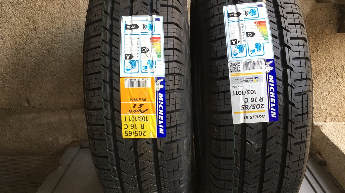 Vând 2 anvelope 206/65/16c Michelin de vara noi