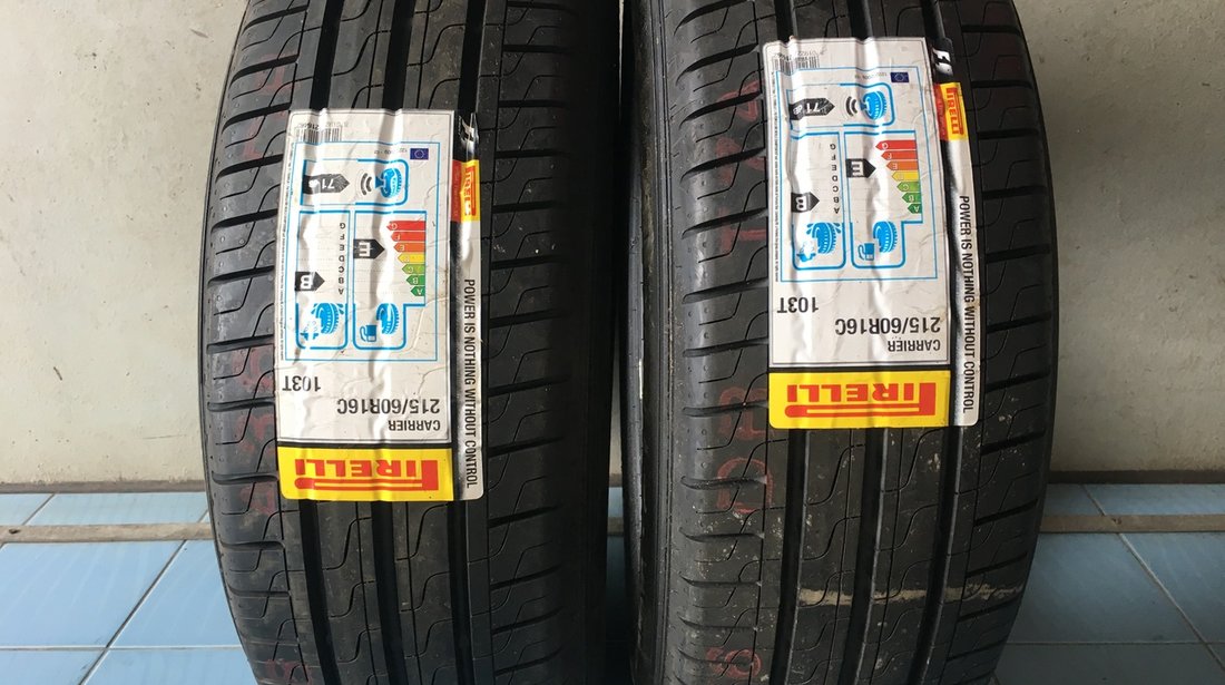 Vând 2 anvelope 215/60/16c Pirelli de vara noi