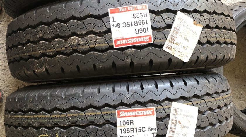 Vând 4 anvelope 195R15c bridgestone noi