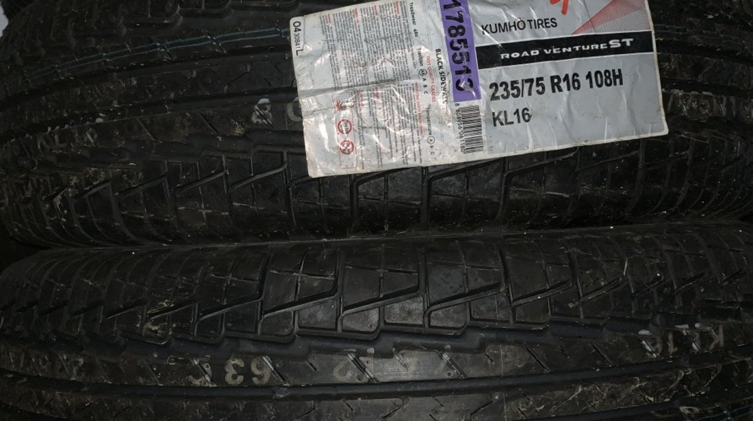 Vând 4 anvelope 235/75/16 kumho M+S noi