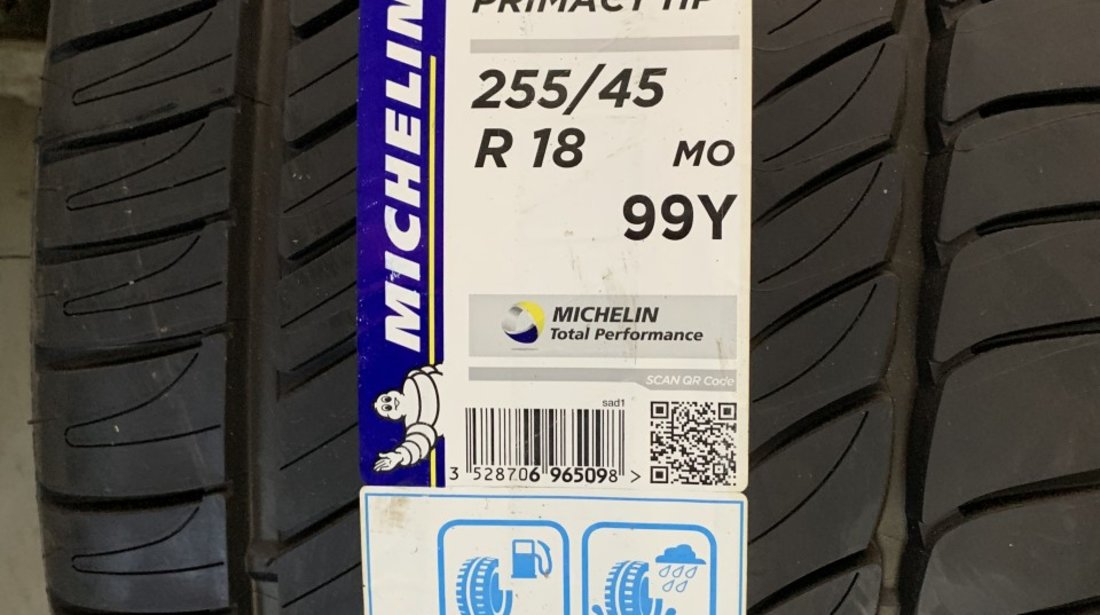 Vând 4 anvelope 255/45/18 Michelin de vară noi