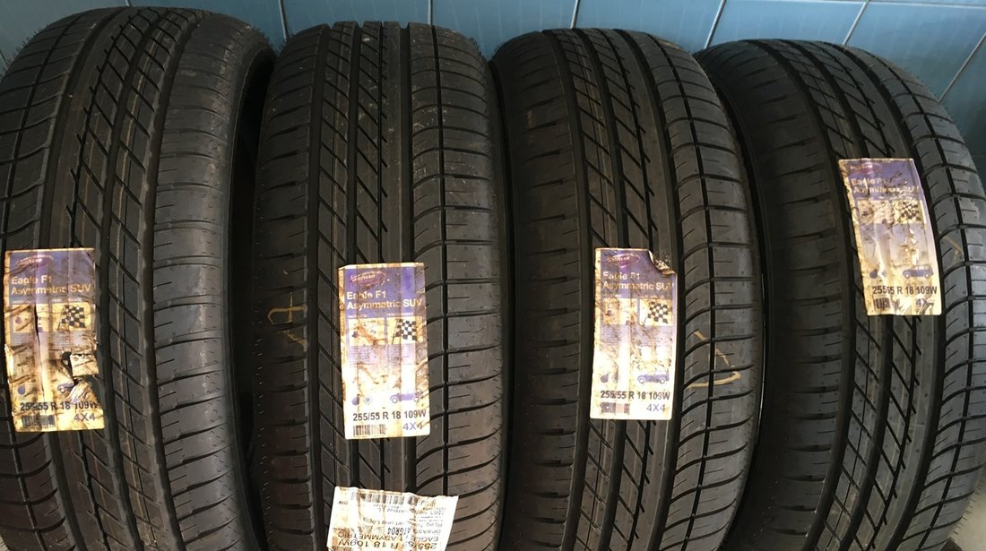 Vând 4 anvelope 255/55/18 goodyear de vara noi