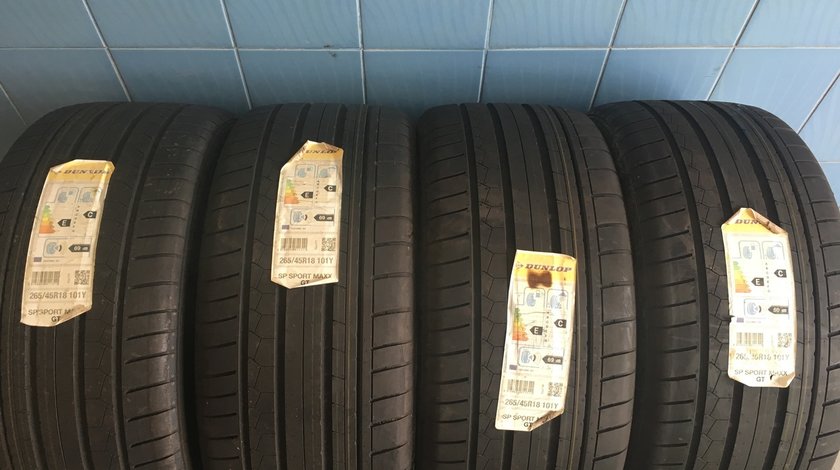 Vând 4 anvelope 265/45/18 Dunlop de vara noi