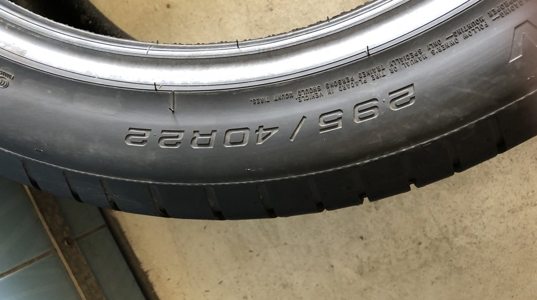 Vând 4 anvelope 295/40/22 goodyear de vară noi