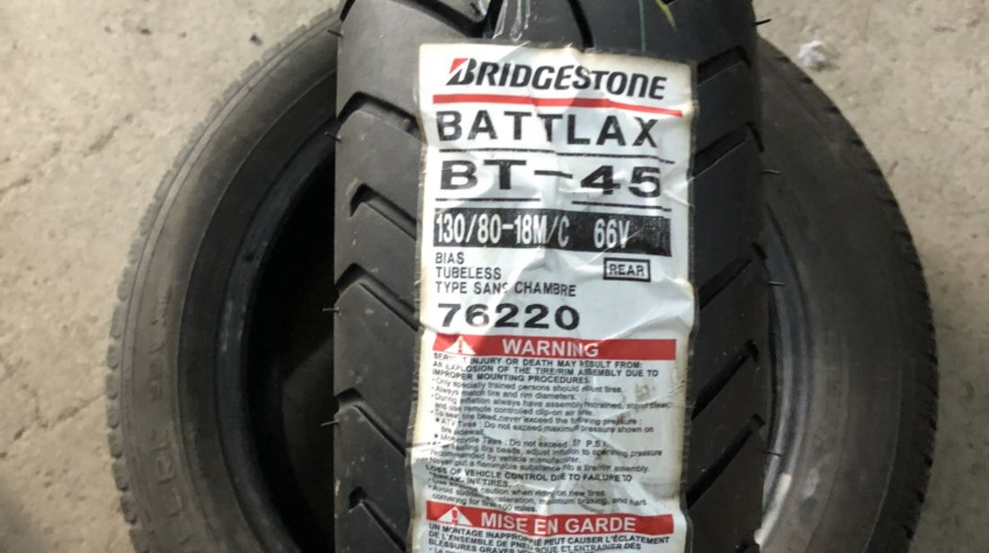 Vând anvelopă 130/80/18 bridgestone nouă