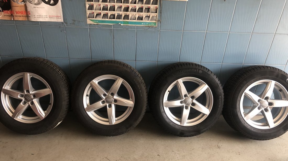 Vând jante Audi-VW noi pe 16” cu anvelope noi de iarnă