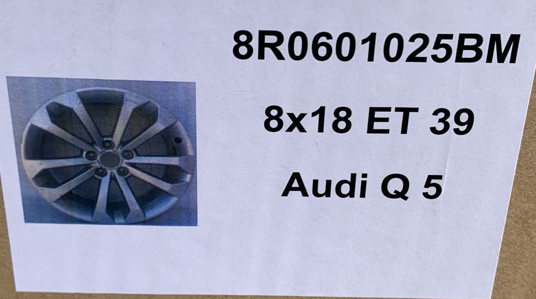 Vând jante originale Audi Q5,Q3 pe 18” noi