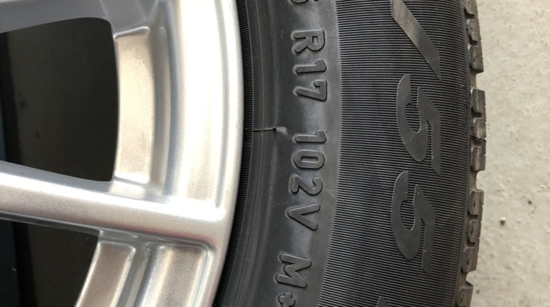 Vând jante originale Mercedes S-clas pe 17” cu anvelope noi Pirelli de iarnă