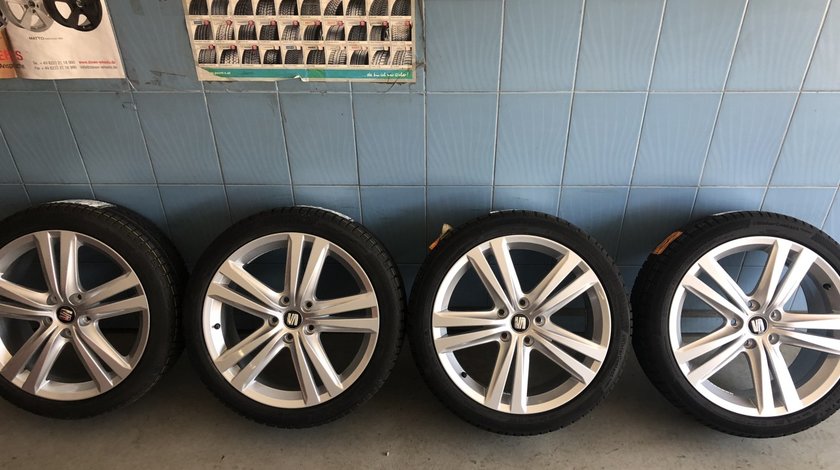 Vând jante Seat-Vw-Audi originale pe 18” noi cu anvelope noi de iarnă