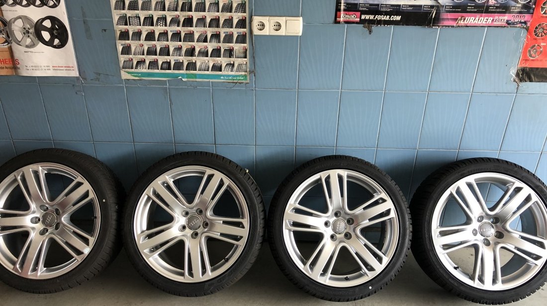 Vând set jante originale Audi pe 19” noi cu anvelope noi de iarnă