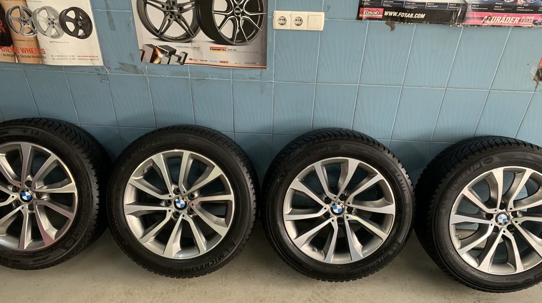 Vând set jante originale Bmw X5-X6 pe 19” cu anvelope de iarnă