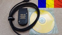 VAG COM VCDS 22.10 HEX-V2 HQ ATMEGA, ROMANA + ENGL...