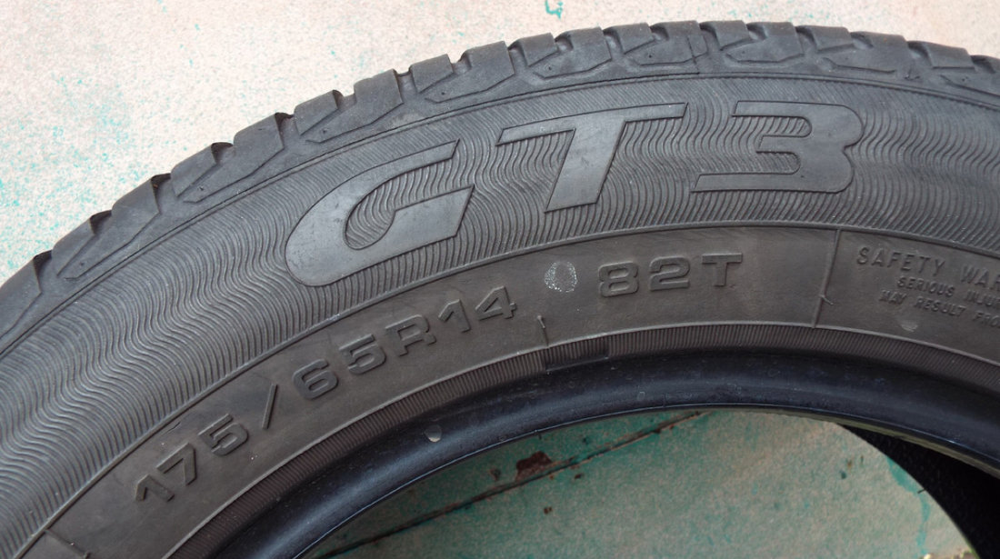 vand 2 anvelope de vara 175/65/14 goodyear gt3 pret 120ron ambele