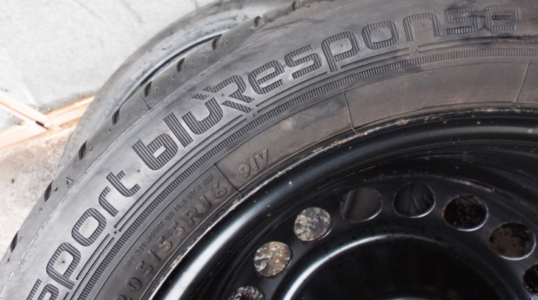 vand 2 anvelope de vara 205/55/16 dunlop blueresponse pret 250ron