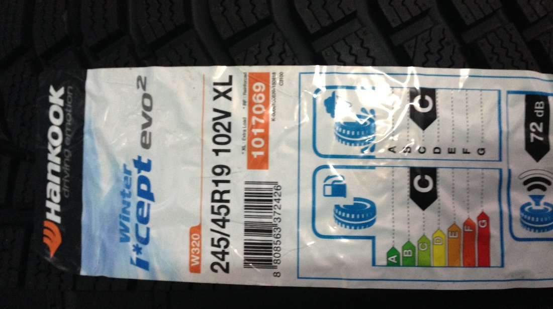 VAND 4 ANVELOPE 245/45/19 HANKOOK DE IARNA NOI