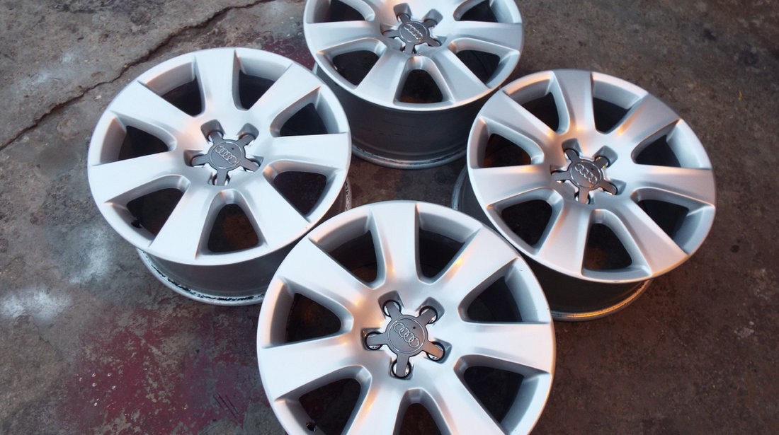 vand 4 jante aliaj 18" dis 5x112 originale AUDI a4,a5,a6,a7,a8,Q3,Q5 pret 500euro toate4