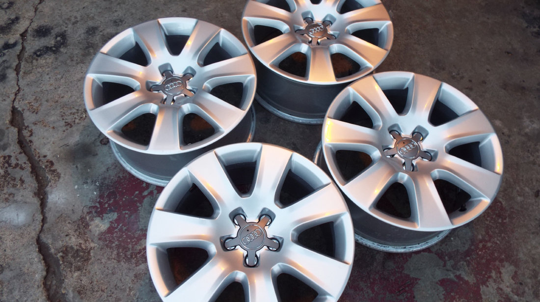 vand 4 jante aliaj 18" dis 5x112 originale AUDI a4,a5,a6,a7,a8,Q3,Q5 pret 500euro toate4