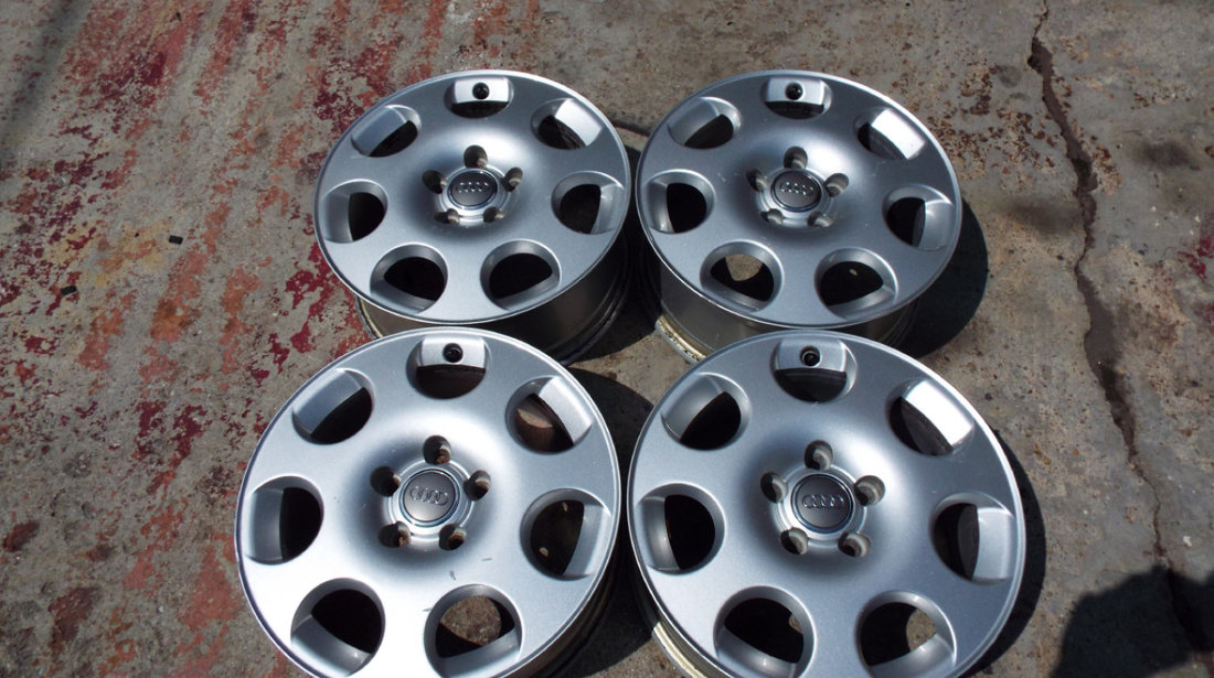 vand 4 jante aliaj pe 16" 5x112 originale audi a4,a3 pret 800ron toate4