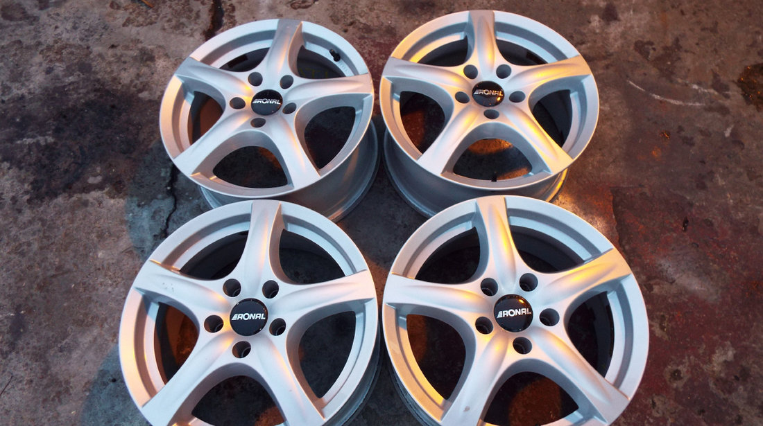 vand 4 jante aliaj RONAL 16" dis 5x114,3 toyota,honda,fluence,mazda,kia,hyundai pret 1200ron toate 4