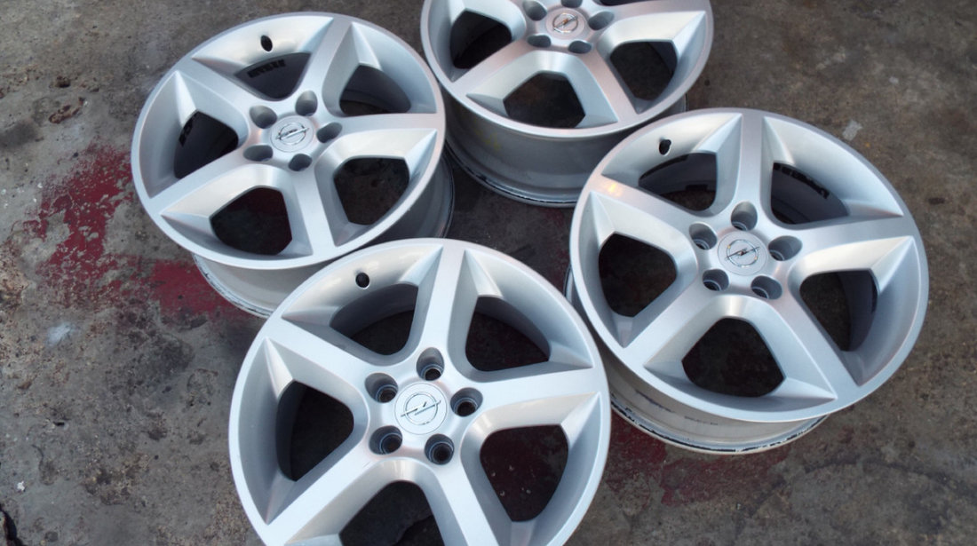 vand 4 jante  originale opel pe 17" dis 5x110 astra,vectra,meriva,zafira,signum pret 1200toate4