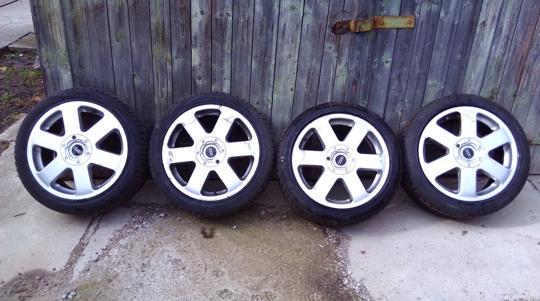 Vand jante originale Audi a3 17" + pneuri de iarna 225/45r17