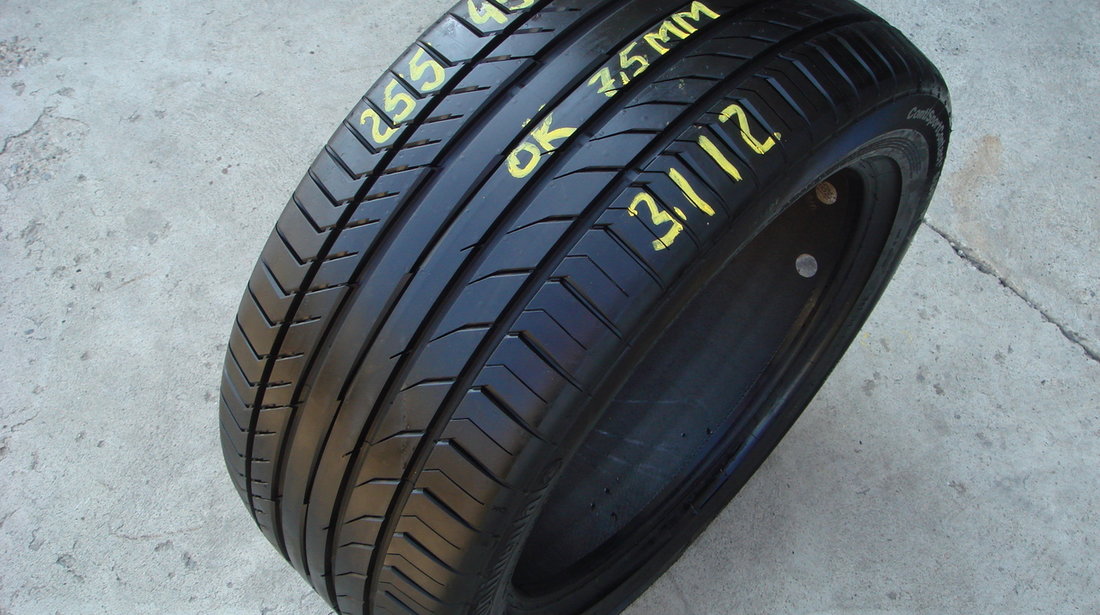 Vand o anvelopa de vara 255 45 17 continental sportcontact 5 ssr run flat