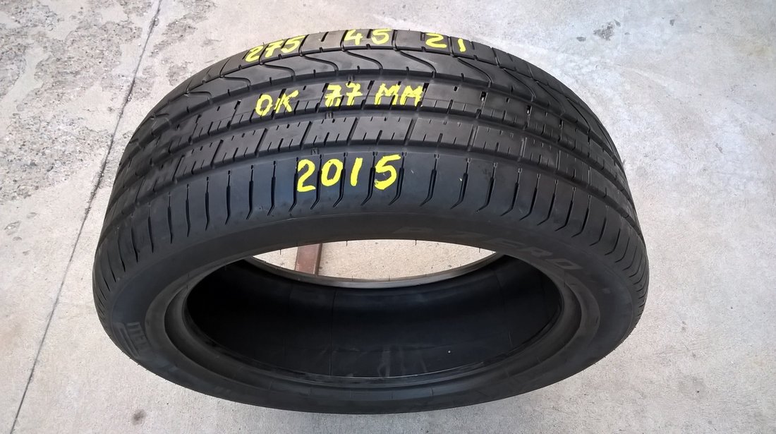 Vand o anvelopa de vara 275 45 21 pirelli p zero