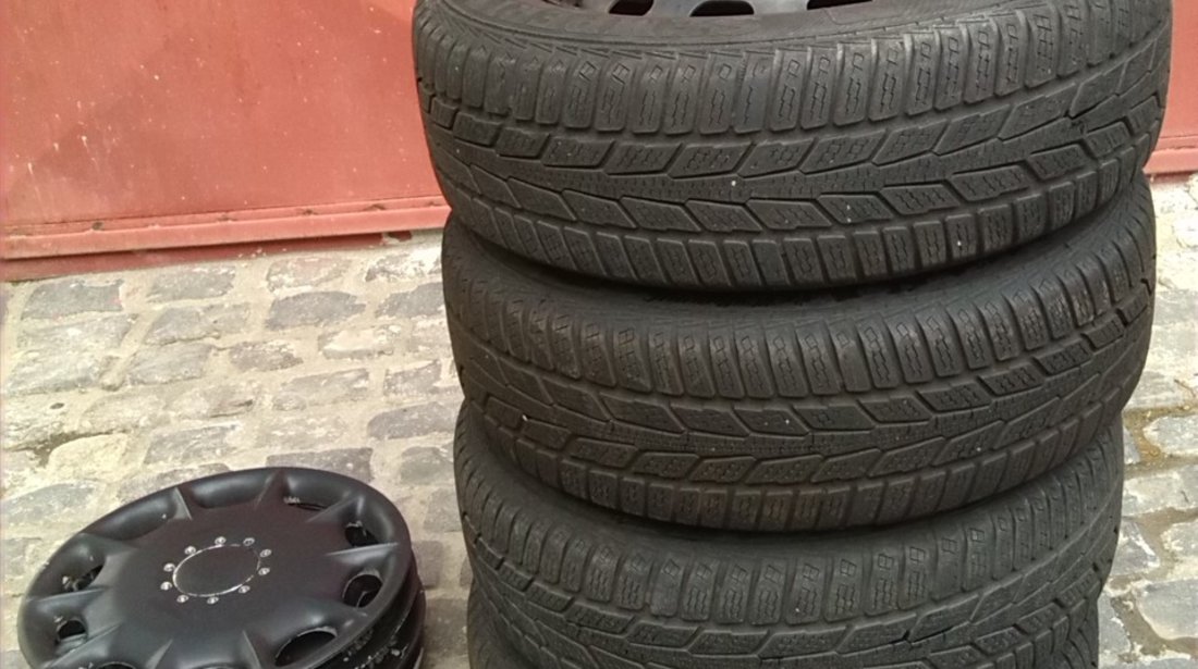 Vand Roti cu Cauciucuri Iarna 196/65, R15, 5x 100 pt Seat, VW, Audi, Skoda etc