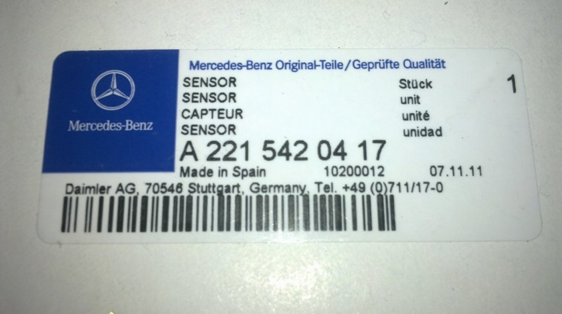 Vand Senzori parcare mercedes a 221 542 04 17