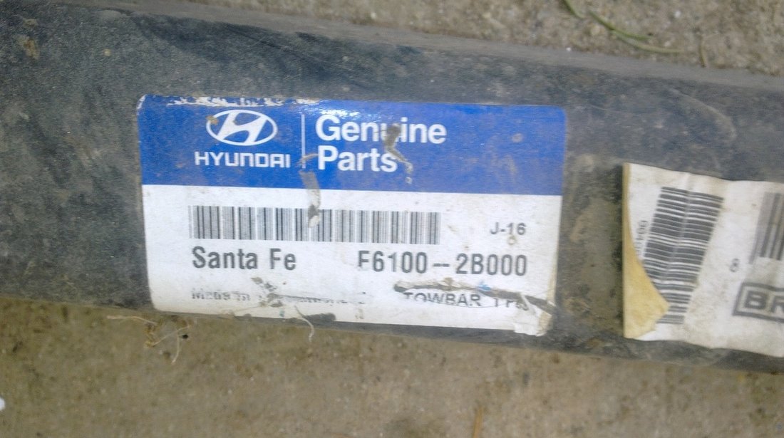 Vand suport carlig remorcare Hyundai Santa Fe 2008