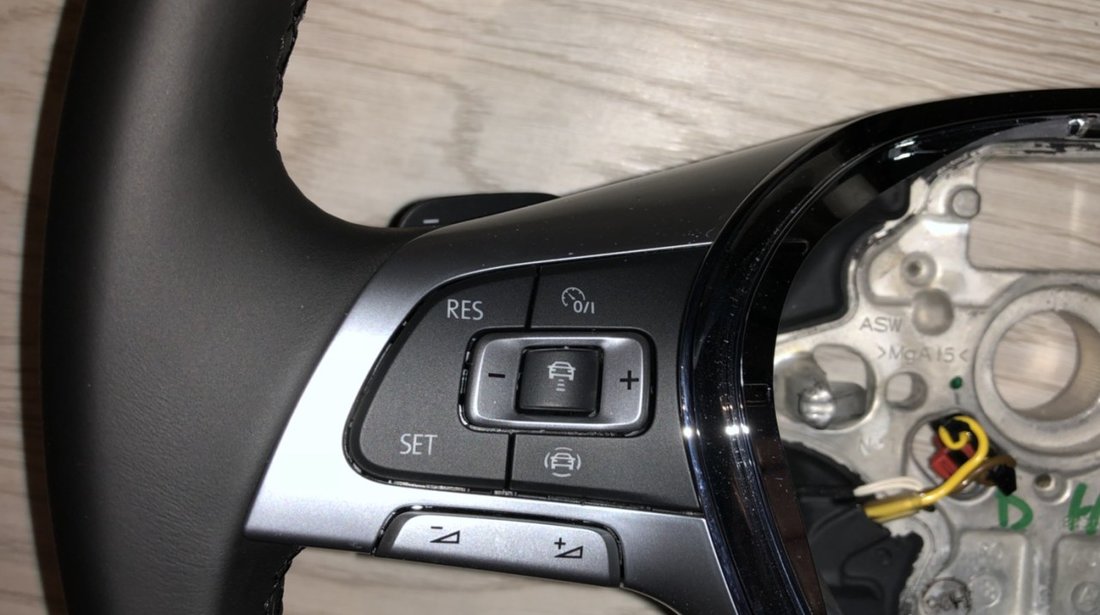 Vand volan tesit piele comenzi padele VW Touareg RLine 2018 Tiguan Golf 7 Passat