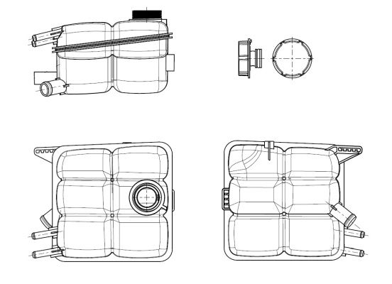 Vas de expansiune, racire (454015 NRF) FORD,MAZDA,VOLVO