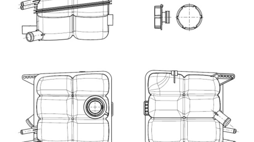 Vas de expansiune, racire (454015 NRF) FORD,MAZDA,VOLVO