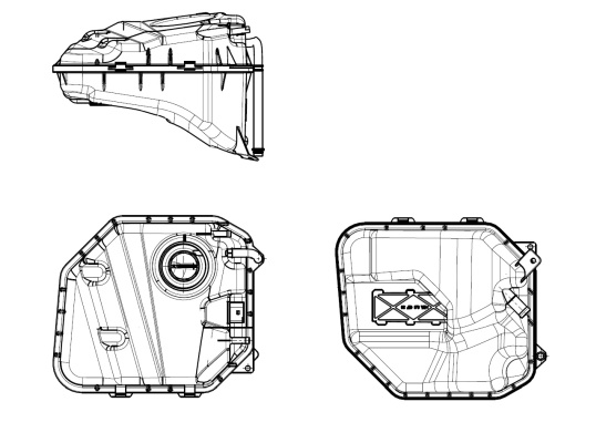 Vas de expansiune, racire (454032 NRF) AUDI,PORSCHE,VW