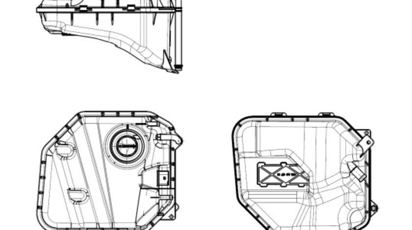 Vas de expansiune, racire (454032 NRF) AUDI,PORSCHE,VW